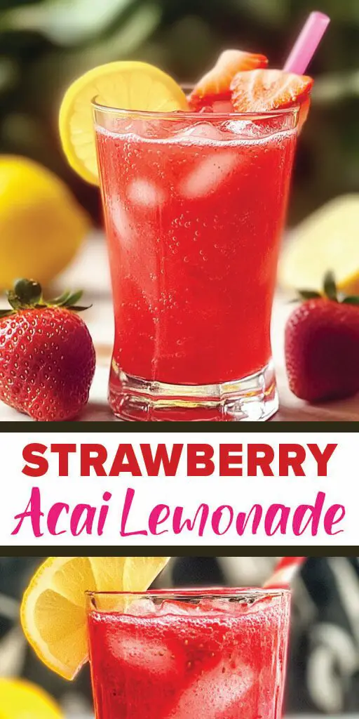 Strawberry Acai Lemonade Recipe Amelia