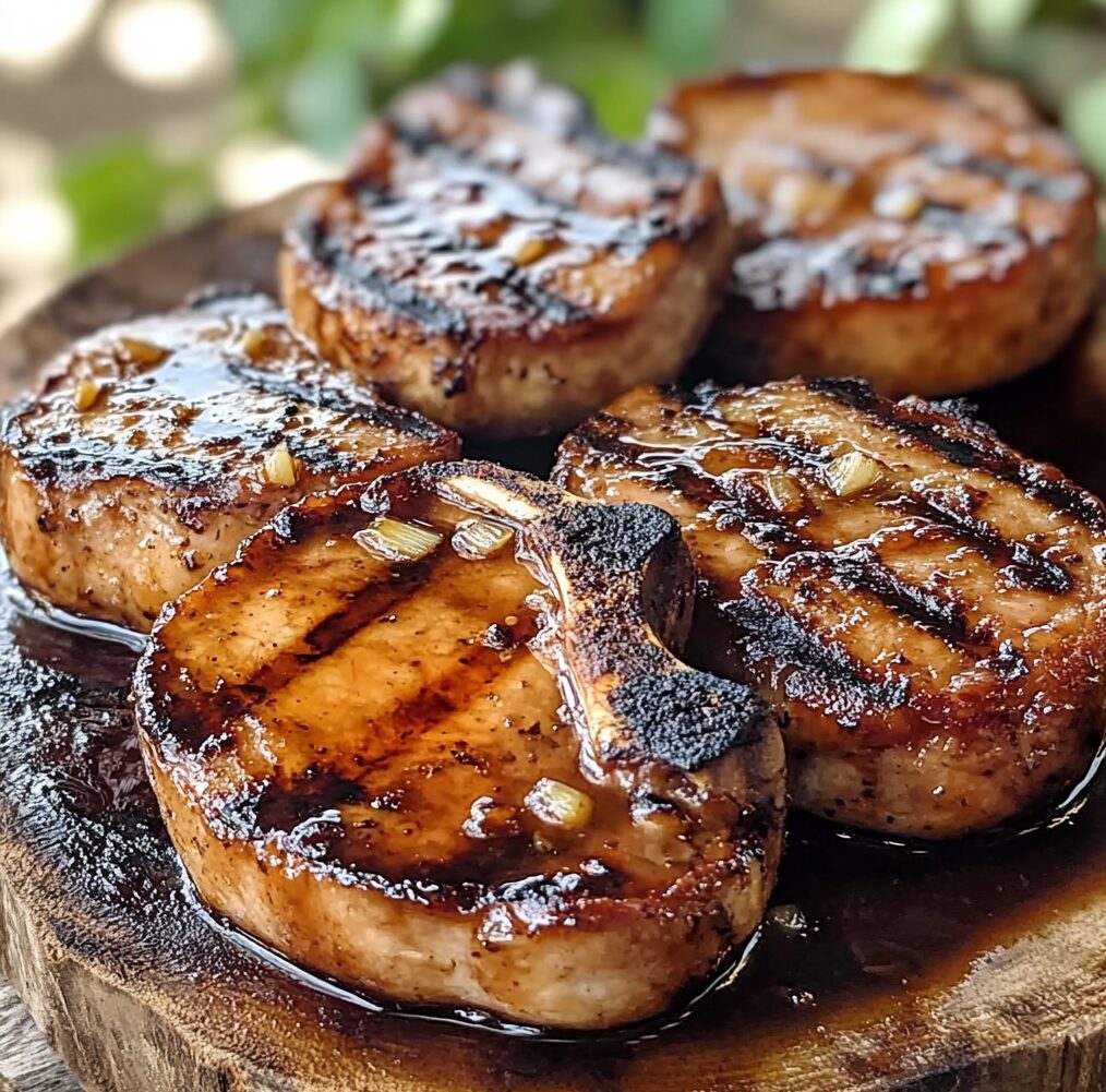 Honey Garlic Grilled Pork Chops