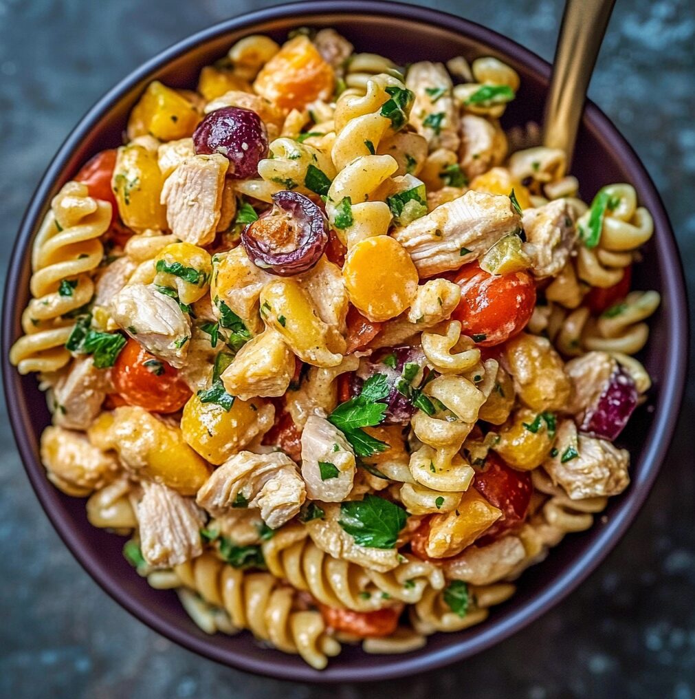 Crack Chicken Pasta Salad