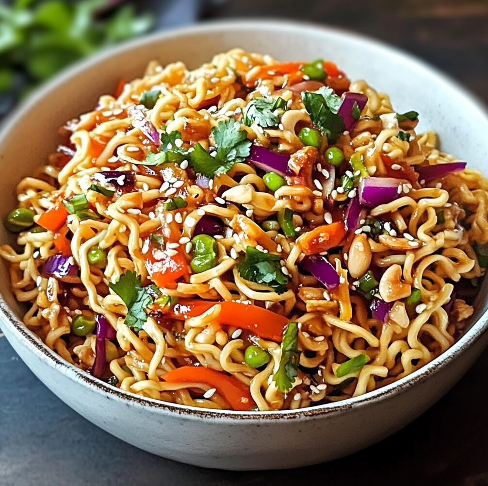 Crunchy Asian Ramen Noodle Salad