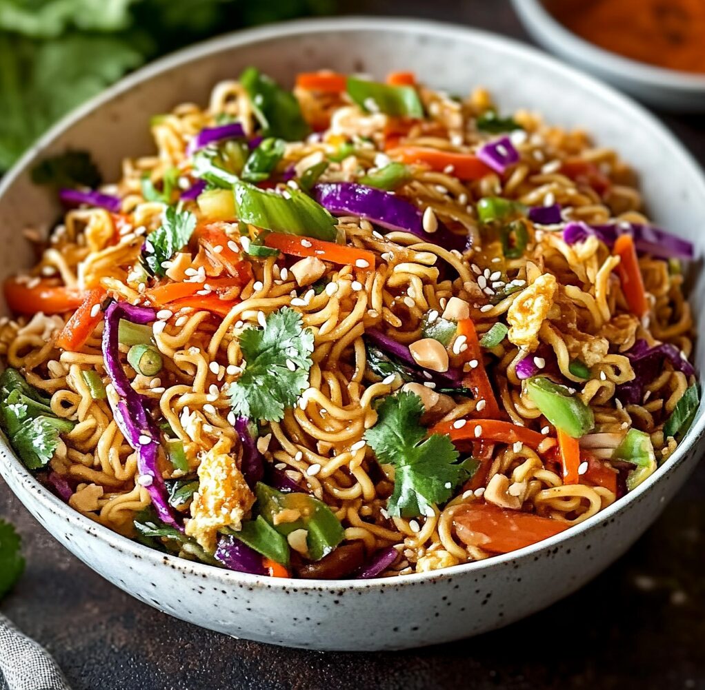Crunchy Asian Ramen Noodle Salad