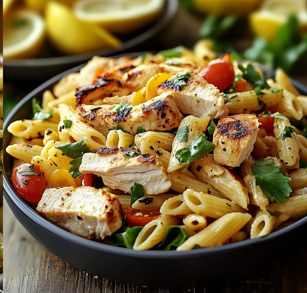 Lemon Chicken Pasta Salad