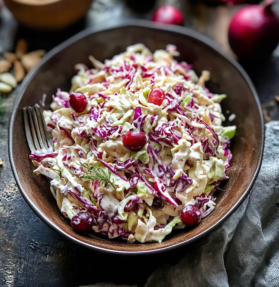 Apple Cranberry Coleslaw