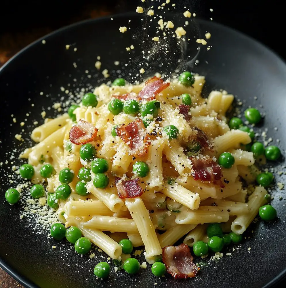 Pasta with Peas and Bacon