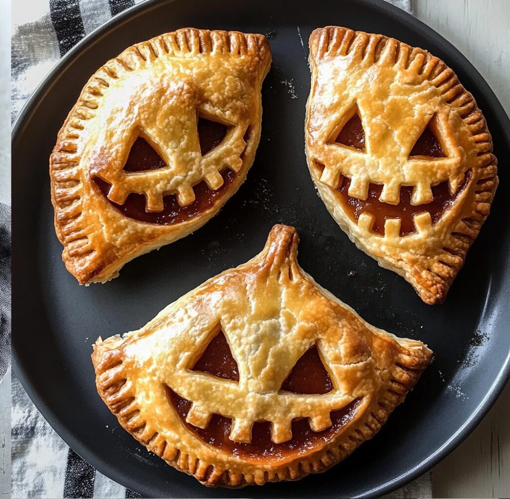 Jack-O-Lantern Hand Pies