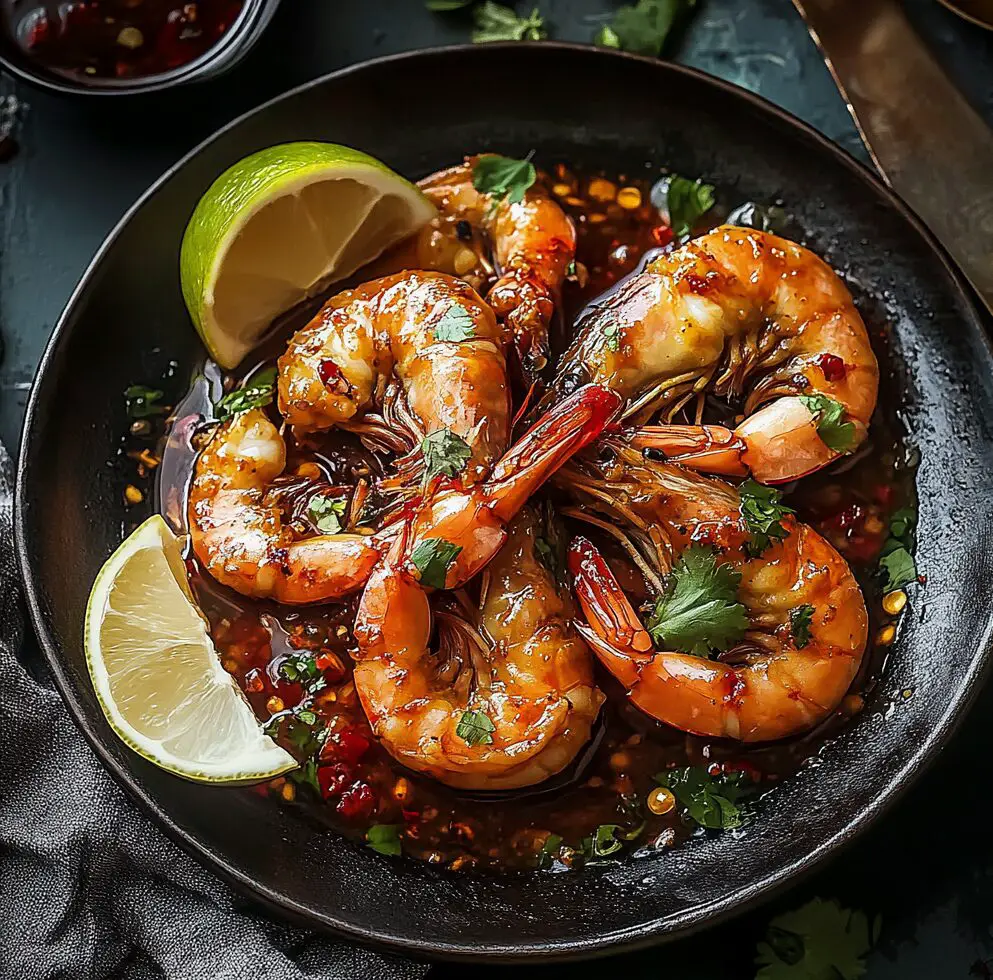 Asian Chilli Garlic Prawns