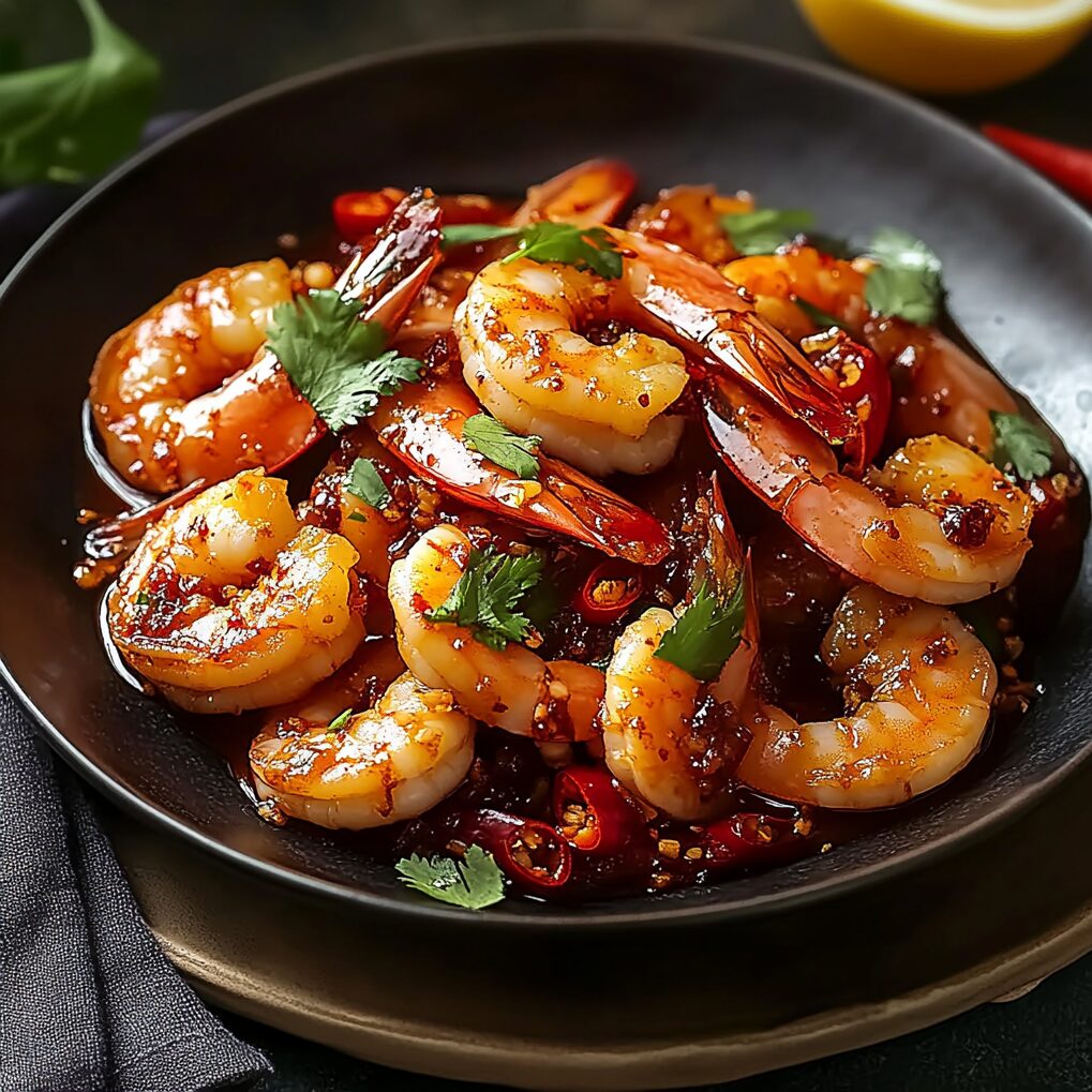 Asian Chilli Garlic Prawns
