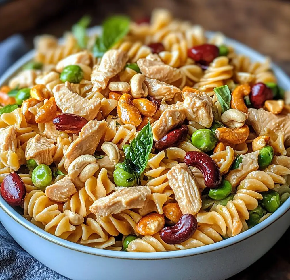 Cashew Chicken Pasta Salad