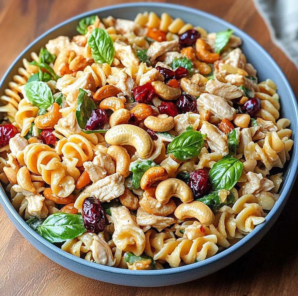 Cashew Chicken Pasta Salad