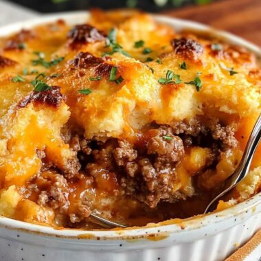 Cheddar Bay Ground Beef Cobbler