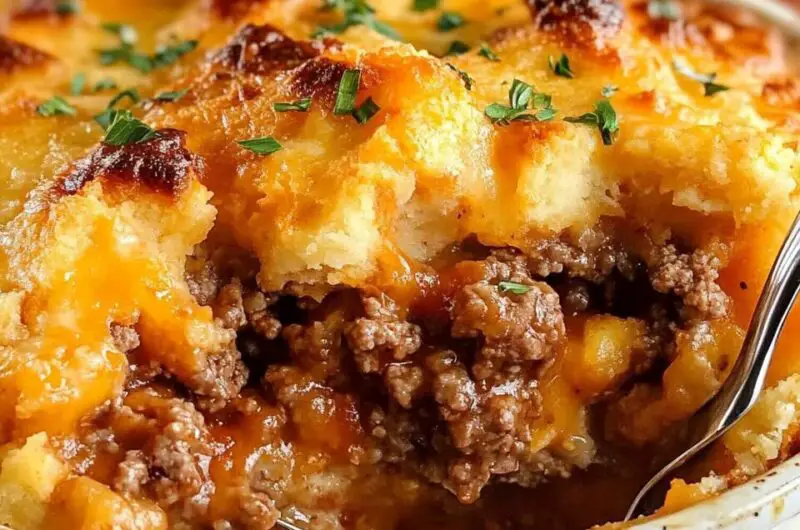 Cheddar Bay Ground Beef Cobbler