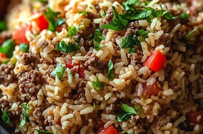 Dirty Rice with Ground Beef