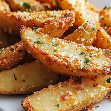 Baked Garlic Parmesan Potato Wedges