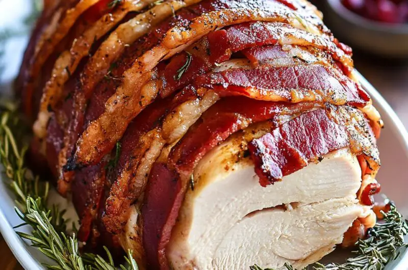Bacon Wrapped Turkey Breast