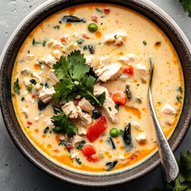 Creamy Chicken Poblano Soup
