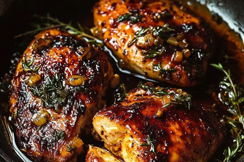 Hot Honey Baked Chicken Breasts