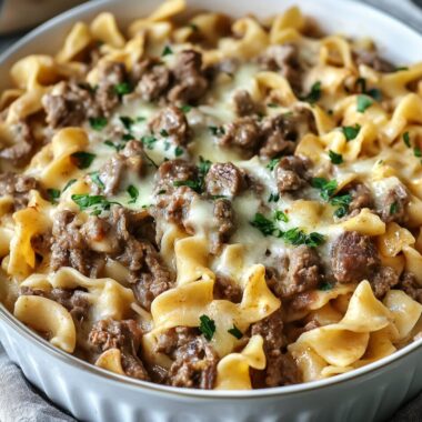 Sour Cream Beef Noodle Casserole