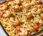 Shrimp Scampi Pasta Bake