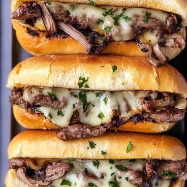 Slow Cooker French Dip Sandwiches