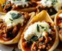Ground Beef & Spinach Ricotta Stuffed Shells
