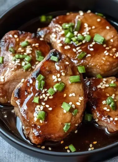 Slow Cooker Honey Garlic Pork Chops