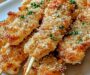 Air Fryer Garlic Parmesan Chicken Skewers