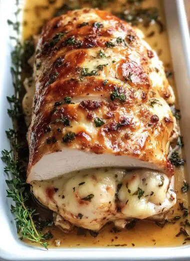Cheese Stuffed Turkey Breast