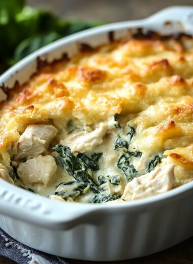 Creamy Chicken and Spinach Casserole