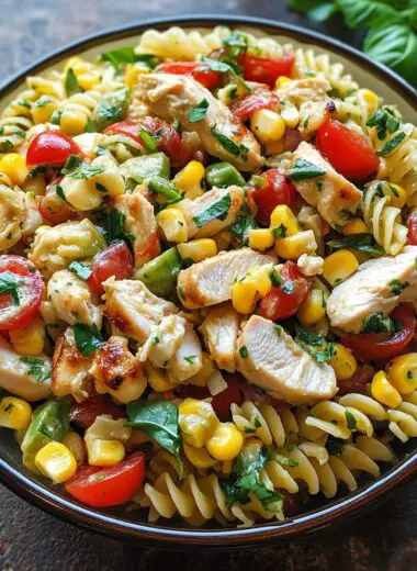 Chicken and Corn Pasta Salad