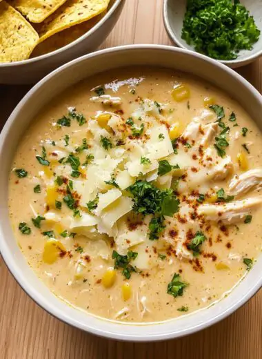 Crockpot Healthy White Chicken Chili