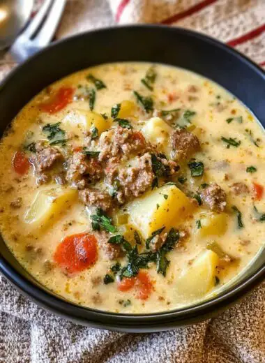 Creamy Potato Soup with Italian Sausage