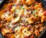 Easy Skillet Lasagna with Cottage Cheese