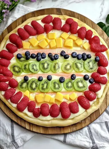 Easter Egg Fruit Pizza