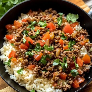 Ground Beef and Rice Skillet