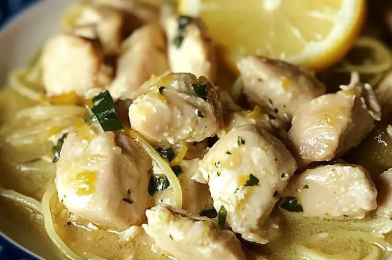 Garlic Butter Chicken Scampi with Lemon