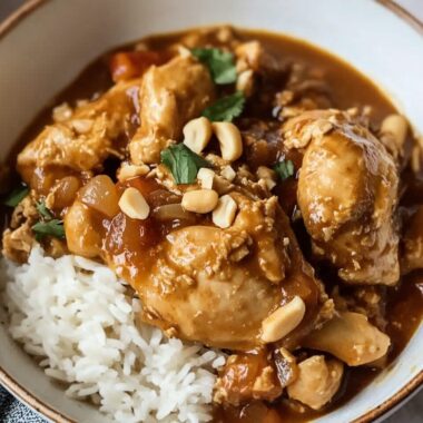 Slow Cooker Peanut Chicken