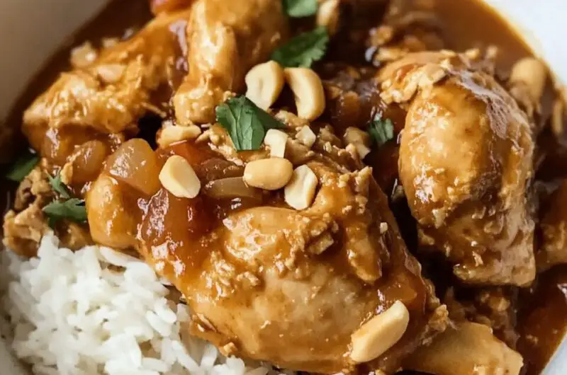 Slow Cooker Peanut Chicken