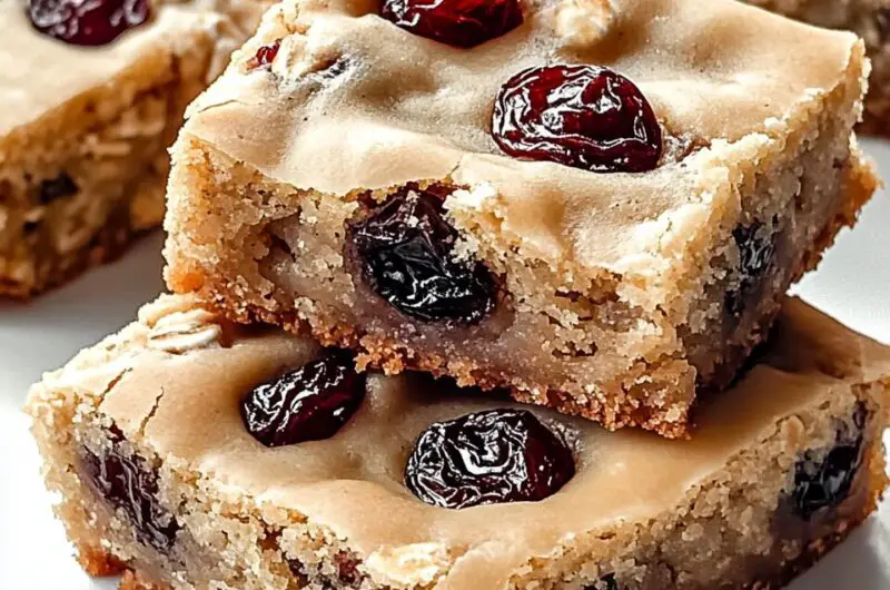 Oatmeal Raisin Cookie Bars