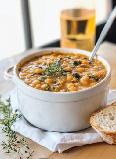 Hearty Golden French Lentil Stew