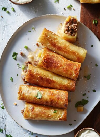 Abuelita’s Ground Beef and Potato Flautas