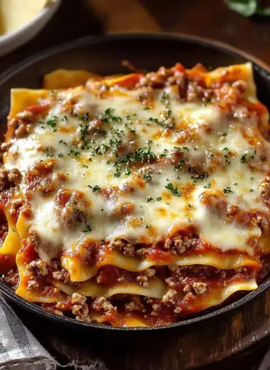 Best One-Pot Skillet Lasagna