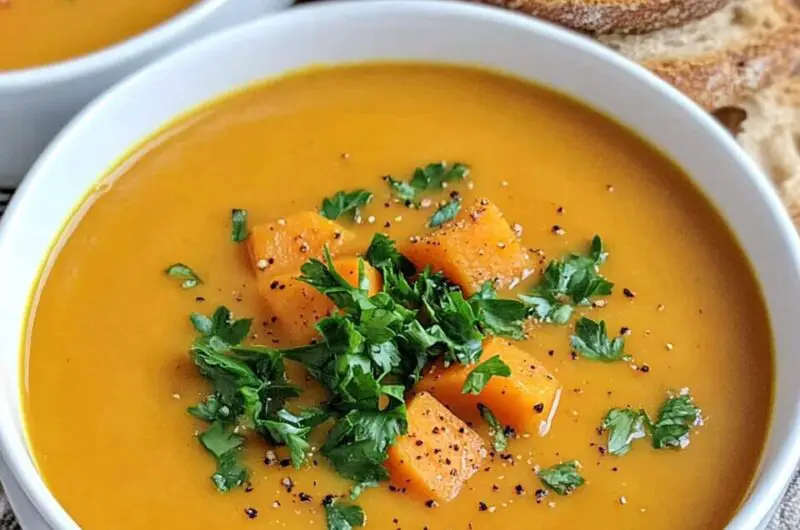 Butternut Squash, Sweet Potato, and Carrot Soup