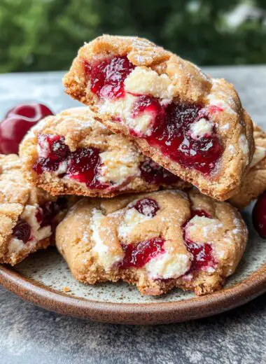 Cherry Pie Stuffed Cookies
