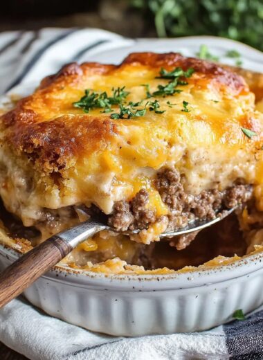 Cheddar Bay Ground Beef Cobbler