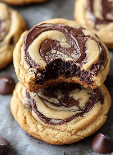 Peanut Butter Brownie Swirl Cookies
