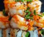 Spicy Shrimp Sushi Stacks