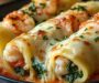 Shrimp and Spinach Stuffed Pasta Rolls