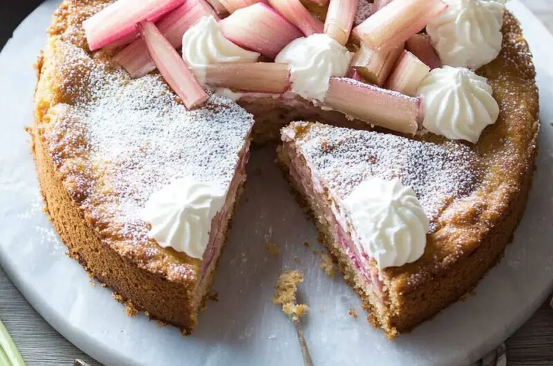 Norwegian Rhubarb Cake