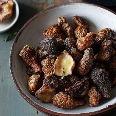 Morel Mushrooms Fried in Butter