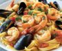 Seafood Pasta with Linguine, Shrimp, and Mussels